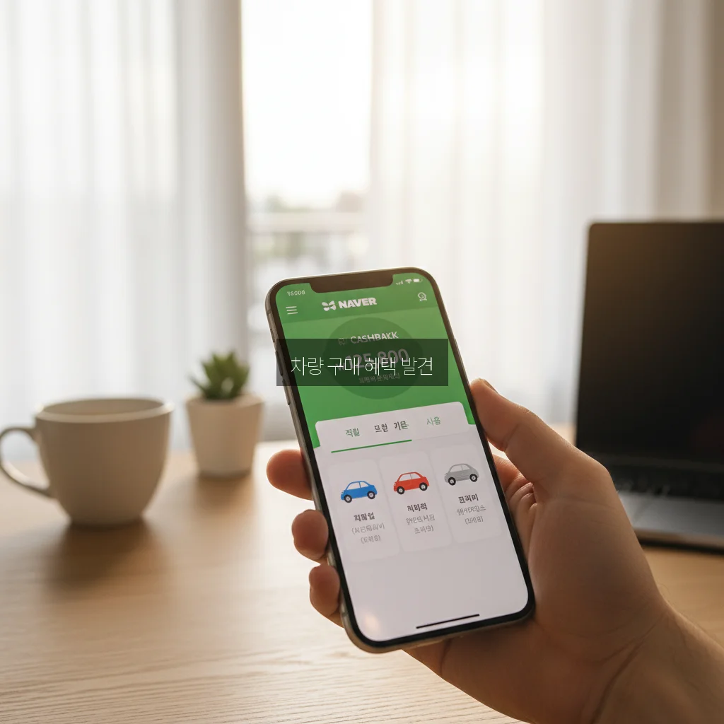 네이버 자동차 캐시백 관련 이미지 3