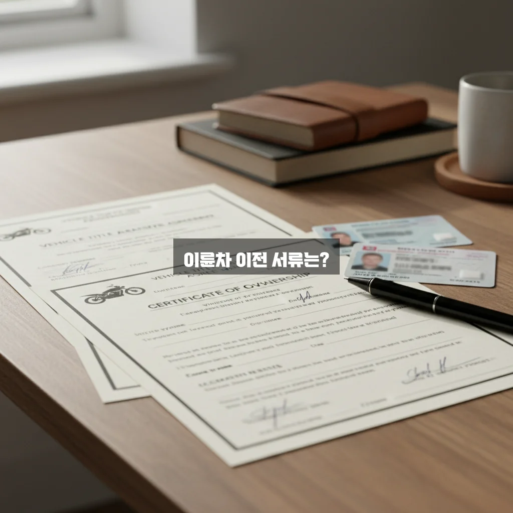 이륜차 명의이전 서류 관련 이미지 3