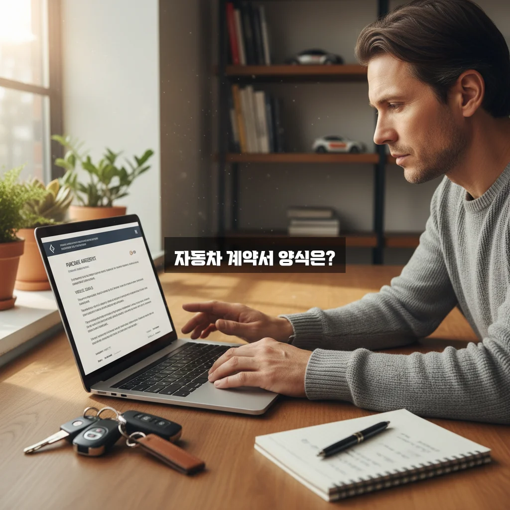 자동차 매매계약서 다운로드 관련 이미지 3