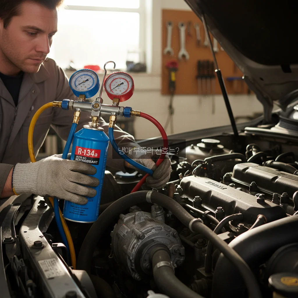 자동차 에어컨 냉매 충전 관련 이미지 2