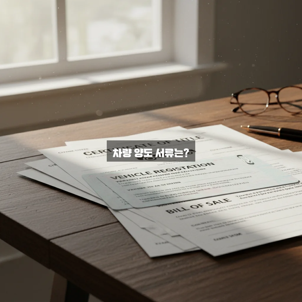 차량 판매시 필요서류 관련 이미지 1