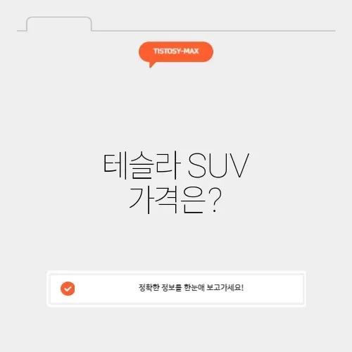 테슬라 suv 전기차 가격